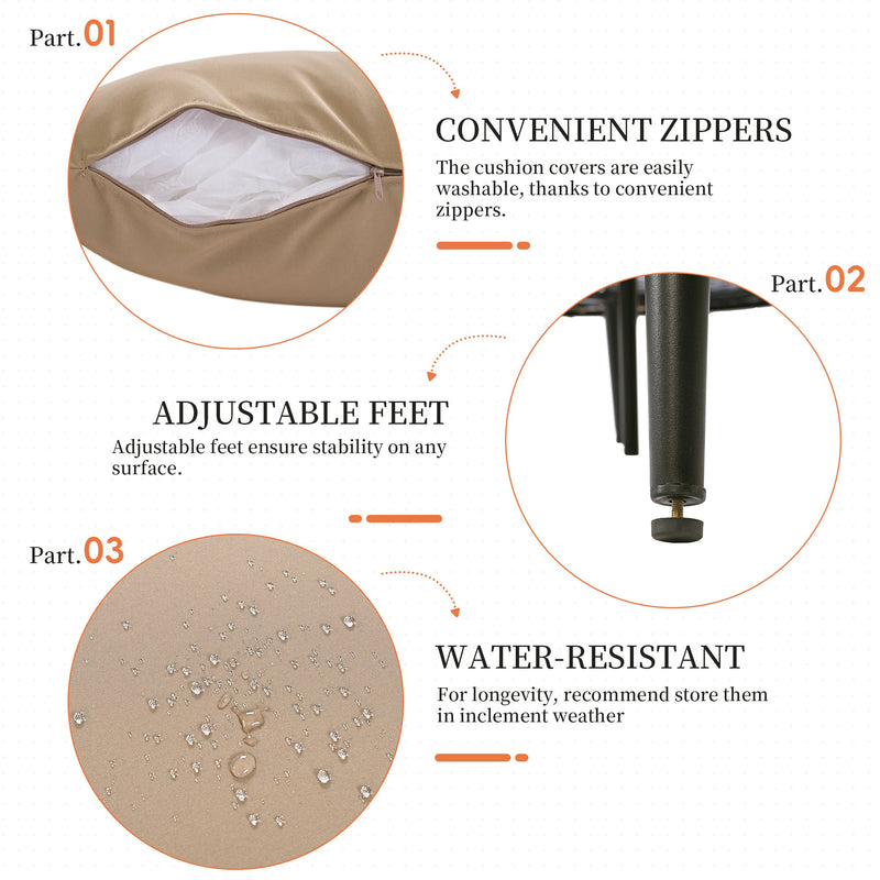 74.8" L Patio Daybed with Retractable Canopy, Outdoor Rattan PE Wicker Back Loveseat Sofa Set with Throw Pillows and Cushions for Backyard, Poolside, Garden, Brown