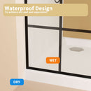 Framed Glass Shower Screen - Matte Black by HouseOfZazla