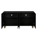 Modern Fluted Sideboard Buffet with Storage