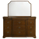 Garland 9-drawer Bedroom Dresser with Mirror Brown Cherry