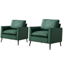 Nordic Retro Light Luxury Upholstered Sofa Chair by HouseOfZazla