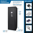 9.33 Cubic Ft Tall Biometric Rifle Safe - Black