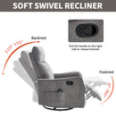 ComfortMax Dark Gray Recliner Chair