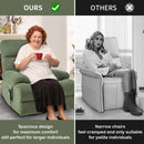 Oversized Power Lift Recliner Chai With Remote Control, Side Pocket, Spacious Seat by HouseOfZazla