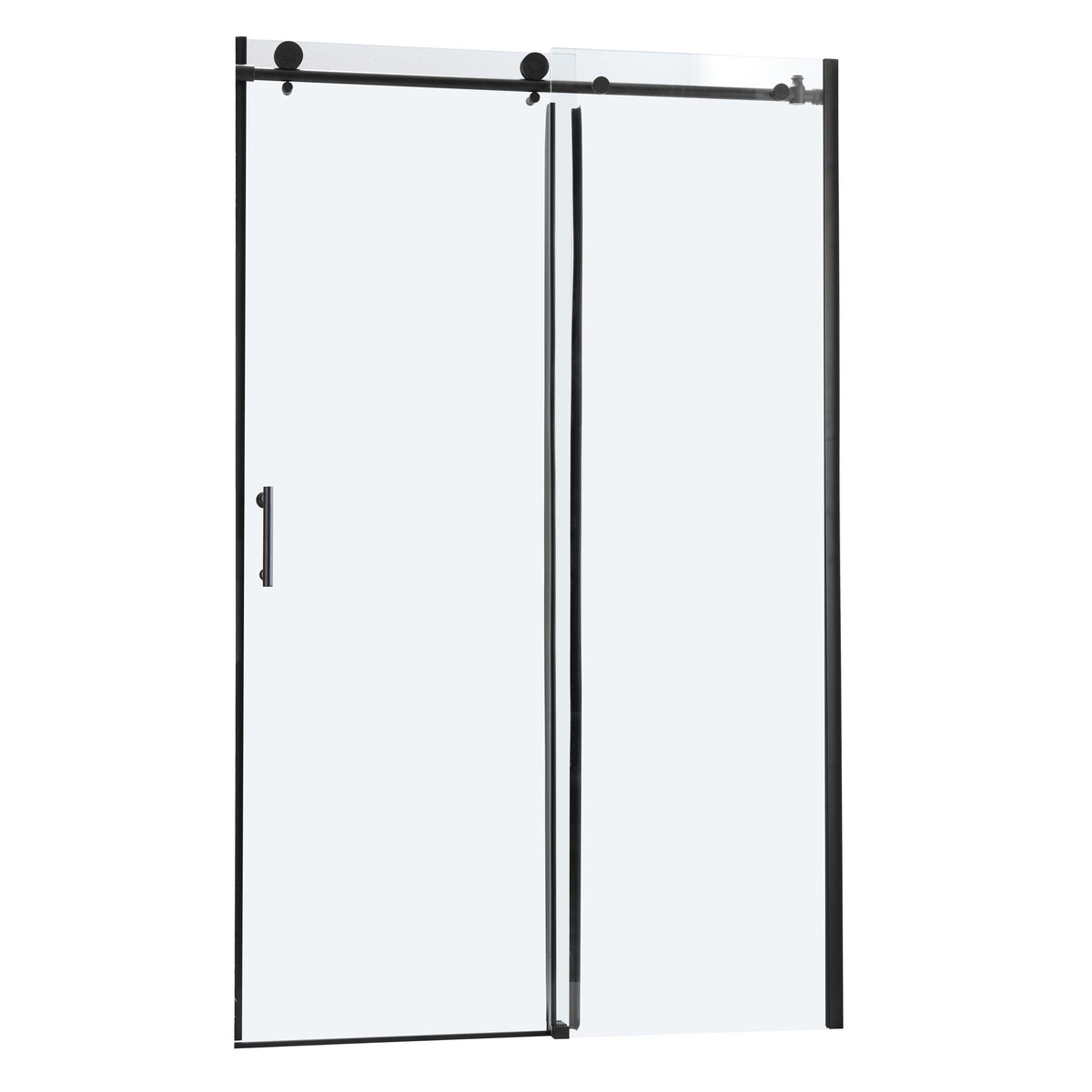 Single Sliding Bypass Shower Door Enclosure With Tempered Glass, photo 2 of 33