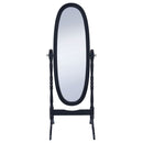 Foyet Wood Adjustable Full Length Cheval Mirror Black
