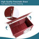Medium Wooden Outdoor Dog House, Waterproof Roof, Elevated Floor, Adjustable Plastic Feet by HouseOfZazla