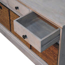 Basket Storage Cabinet - Gray Ash by Unique Piece Furniture