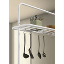 Cowichan - Kitchen Island Counter Table With Pot Rack - White by HouseOfZazla