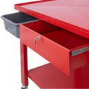 Transmission Teardown Work Station 1 / 2 Ton Capacity Sloping Drain Table Locking Drawer Removable Drain Basin Full-Width Lower Shelf Four 4" Caster Wheels by HouseOfZazla