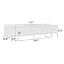 TV Stand With Slatted Drawers