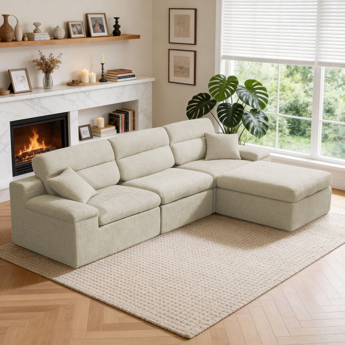 Corner Chaise Sofa With High Backrest, photo 6 of 16
