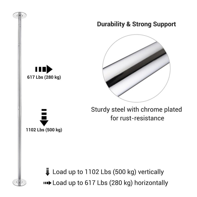 Yescom Portable Striper Pole for Home D45mm 9ft