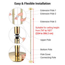 Yescom 10FT Golden Portable Spinning Dance Pole D45mm