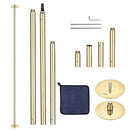 Yescom 11.5FT Golden Portable Spinning Dance Pole D45mm