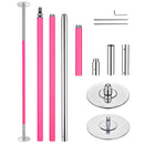 Yescom 12.6ft Silicone Portable Spinning Pole D45mm