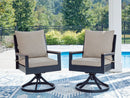 East Beach - Swivel Chair With Cushion (Set of 2) - Blue by Unique Piece Furniture