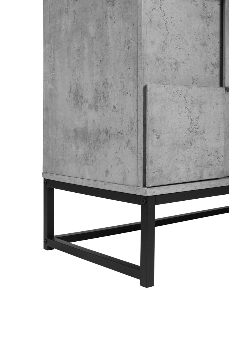 2 Door Cabinet, for bedroom, cement grey, for living room, bed room