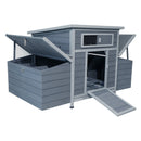 Large Chicken Coop Outdoor Hen House & Dual Nesting Boxes by HouseOfZazla