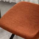 Porth - 28.25" Fabric Kitchen Counter Height Stools (Set of 2) - Orange by HouseOfZazla