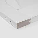 32" x 84" Star Style Wood Primed Standard Barn Door Slab, DIY Unfinished Solid Wood Paneled Door, Interior Single Door Slab