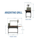 [05X02FT] Heavy-Duty Argentine Santa Maria Wood Fire And Charcoal BBQ Grill With Brasero (SAK52731)