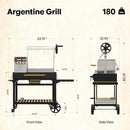 [05X03FT] Heavy-Duty Argentine Santa Maria All-In-One BBQ Grill With Brasero (SAK31862)