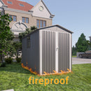 [05X10FT] Alora Large Weatherproof Outdoor Motocycle And Tools Storage Shed (SAK91642) by SAKSBY WHOLESALE
