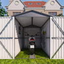 [05X10FT] Alora Large Weatherproof Outdoor Motocycle And Tools Storage Shed (SAK91642) by SAKSBY WHOLESALE