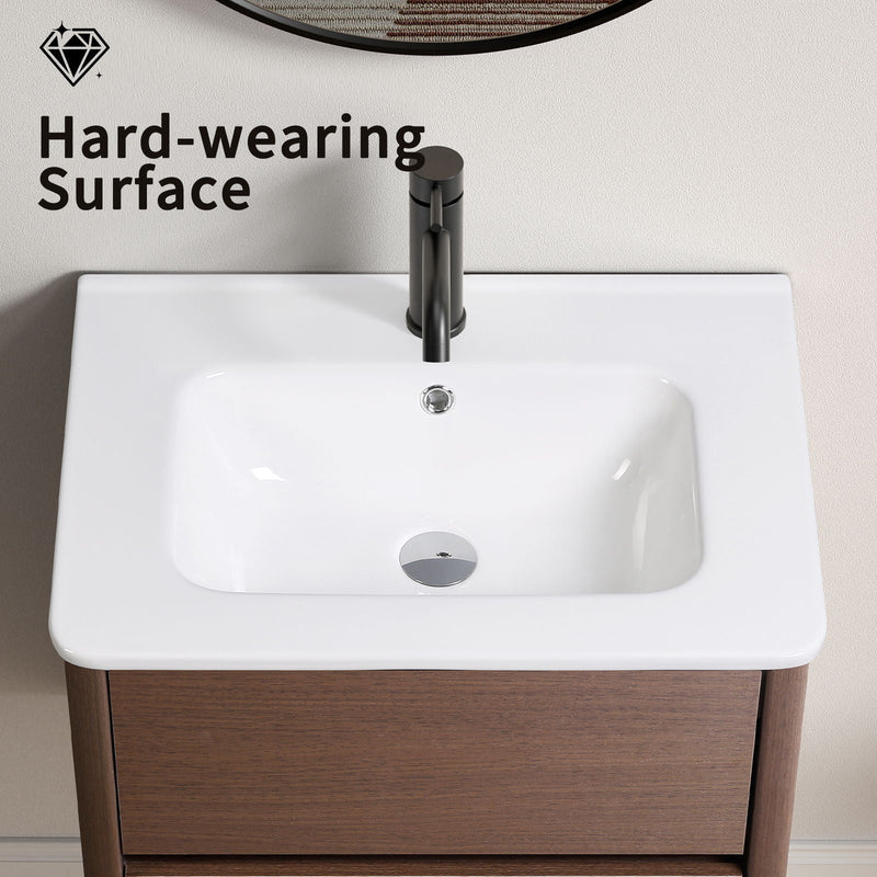 Vessel Sink Top With Overflow Drain - Milk White, photo 3 of 8