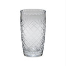 Optic Crystal Vase With Medallion Ll Pattern, 7.75"
