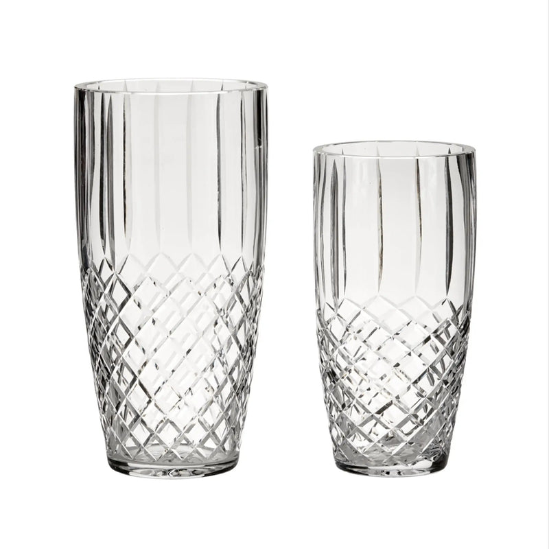 Crystal Linear Vase With Medallion Ii Pattern, 10" X 5", photo 2 of 2
