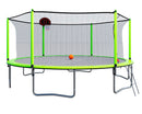 15Ft Trampoline With Basketball Hoop Inflator And Ladder (Inner Safety Enclosure) by HouseOfZazla