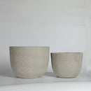 Round Concrete Planter Set of 2