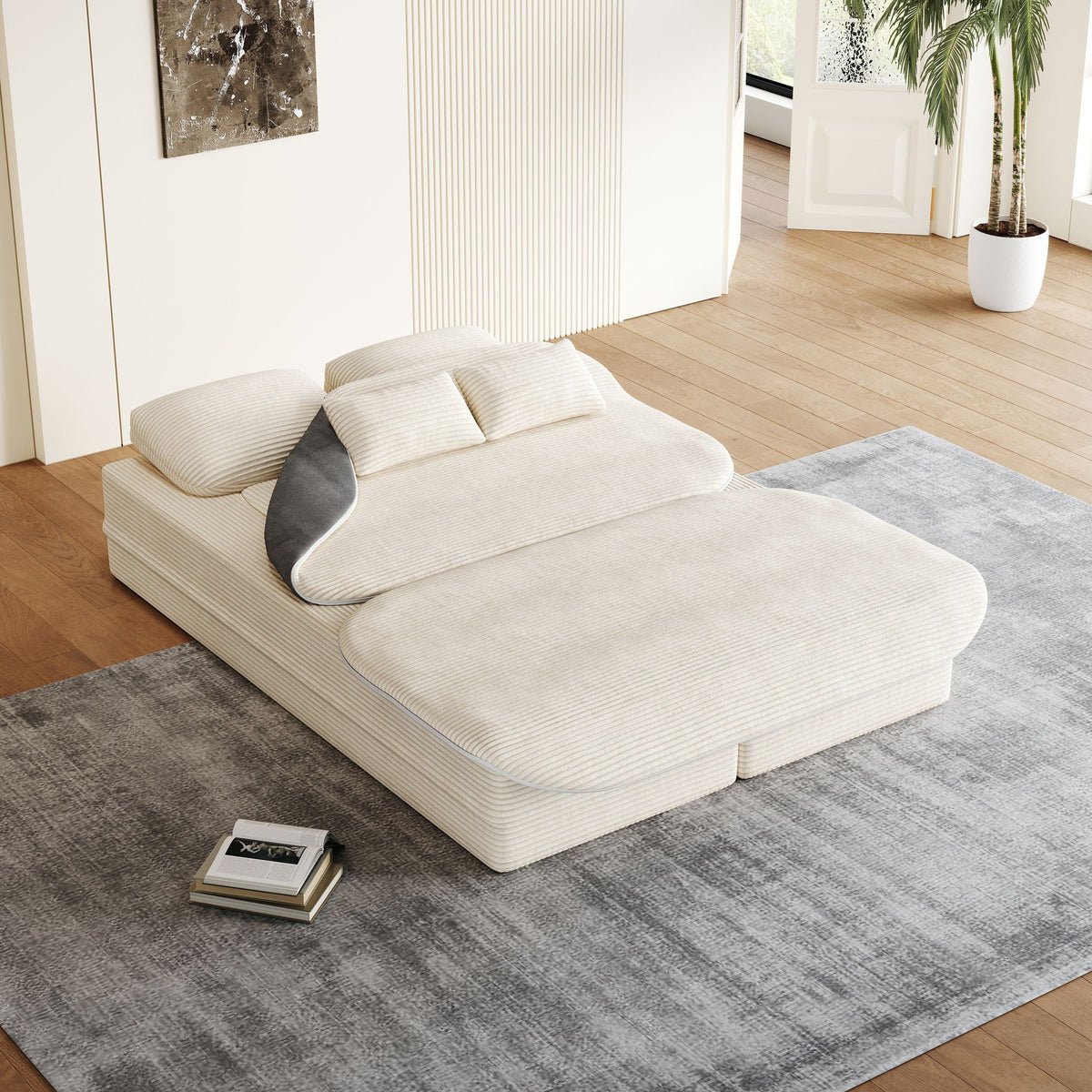 2 In 1 Foldable Sofa Bed With Multi Functional Blanket, photo 6 of 40