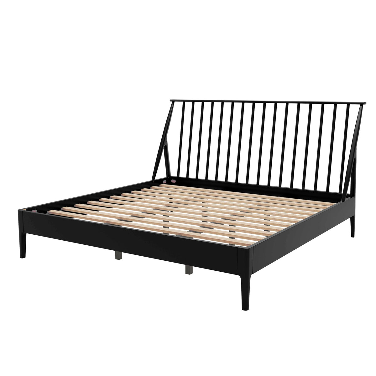 Bohemian Platform Bed With Tall Headboard, photo 5 of 28