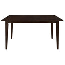 Gianna - 5 Piece Rectangular Dining Set With Table Upholstered Chairs - Cappuccino