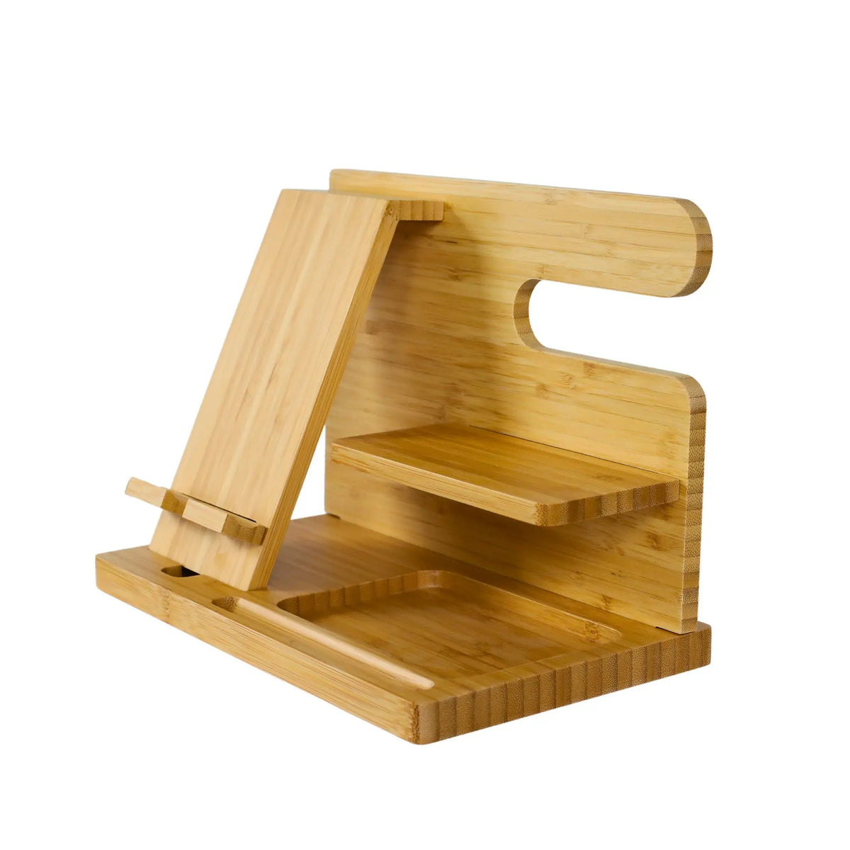 Light Wood Charging Shelf/Valet, photo 3 of 5