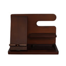 Dark Wood Charging Shelf/Valet