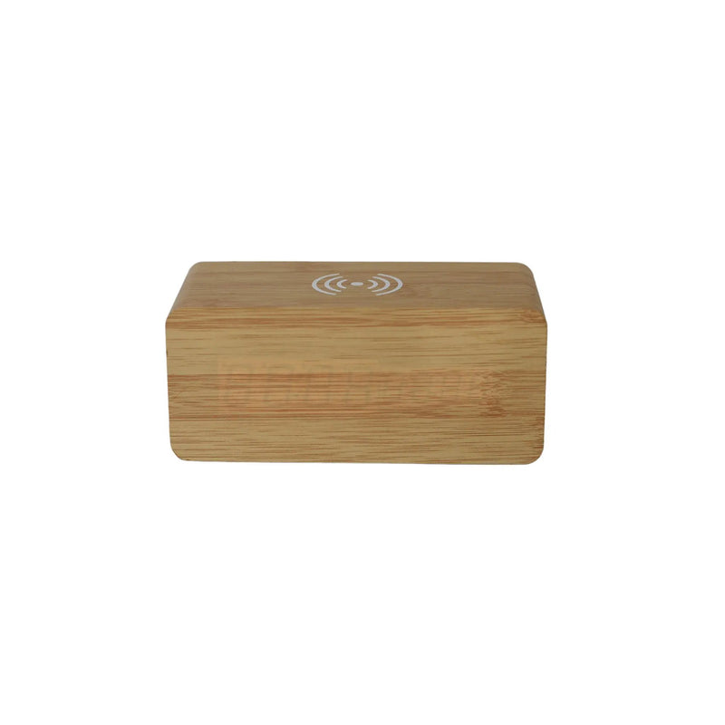 Bamboo Wireless Phone Charger/Digital Clock, photo 3 of 4