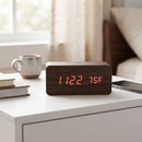 Walnut Wireless Phone Charger/Digital Clock