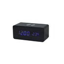 Black Wireless Phone Charger/Digital Clock by creativegiftsdirect