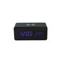 Black Wireless Phone Charger/Digital Clock by creativegiftsdirect