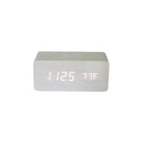 White Wood Wireless Phone Charger/Digital Clock by creativegiftsdirect
