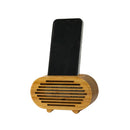 Bamboo Amplifier/Phone Stand Oval, 3" x 2" x 5.5" by creativegiftsdirect