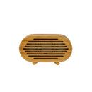 Bamboo Amplifier/Phone Stand Oval, 3" x 2" x 5.5" by creativegiftsdirect