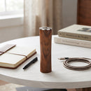 Round Tube Walnut Power Bank Charger