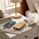 Compact Bamboo Power Bank - Portable Phone Charger
