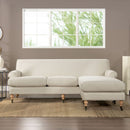 Alana - L-Shape Reversible Sectional Sofa - Light Beige by HouseOfZazla