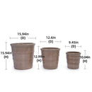 3 Pieces Flowerpot, Planter For Patio, Garden Or Windowsills by HouseOfZazla